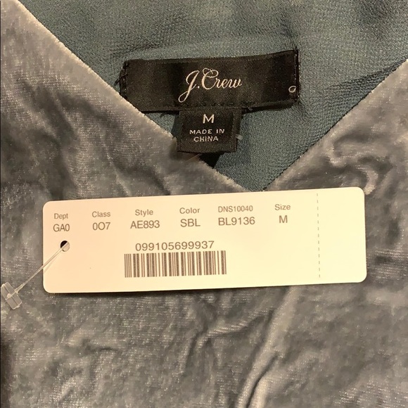 J.Crew Gray Velvety top for any special occasion! - Picture 3 of 6